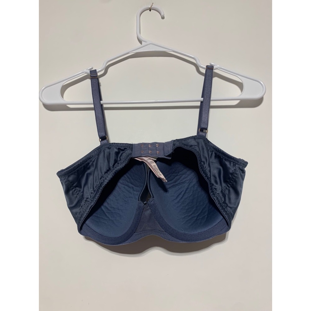 Victorias Secret Women Size 32DDD Blue Satin Dream Angels Lined Padded Bra - Picture 2 of 8